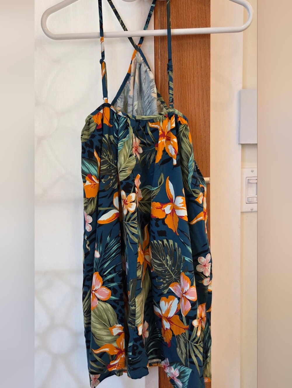 ASOS Abstract Floral Print Dress, US 6